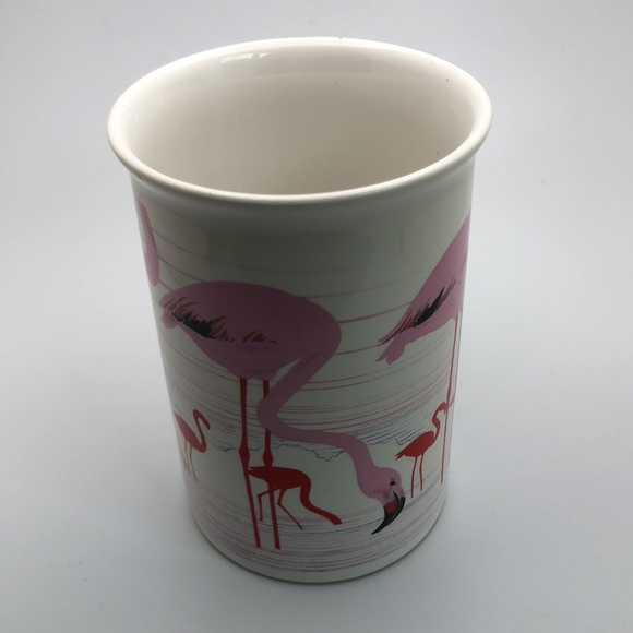 ViTG Flamingoes Coffee Mugs by Jack Dadd Porcelain Dunoon. Made in Scotland - Picture 6 of 8